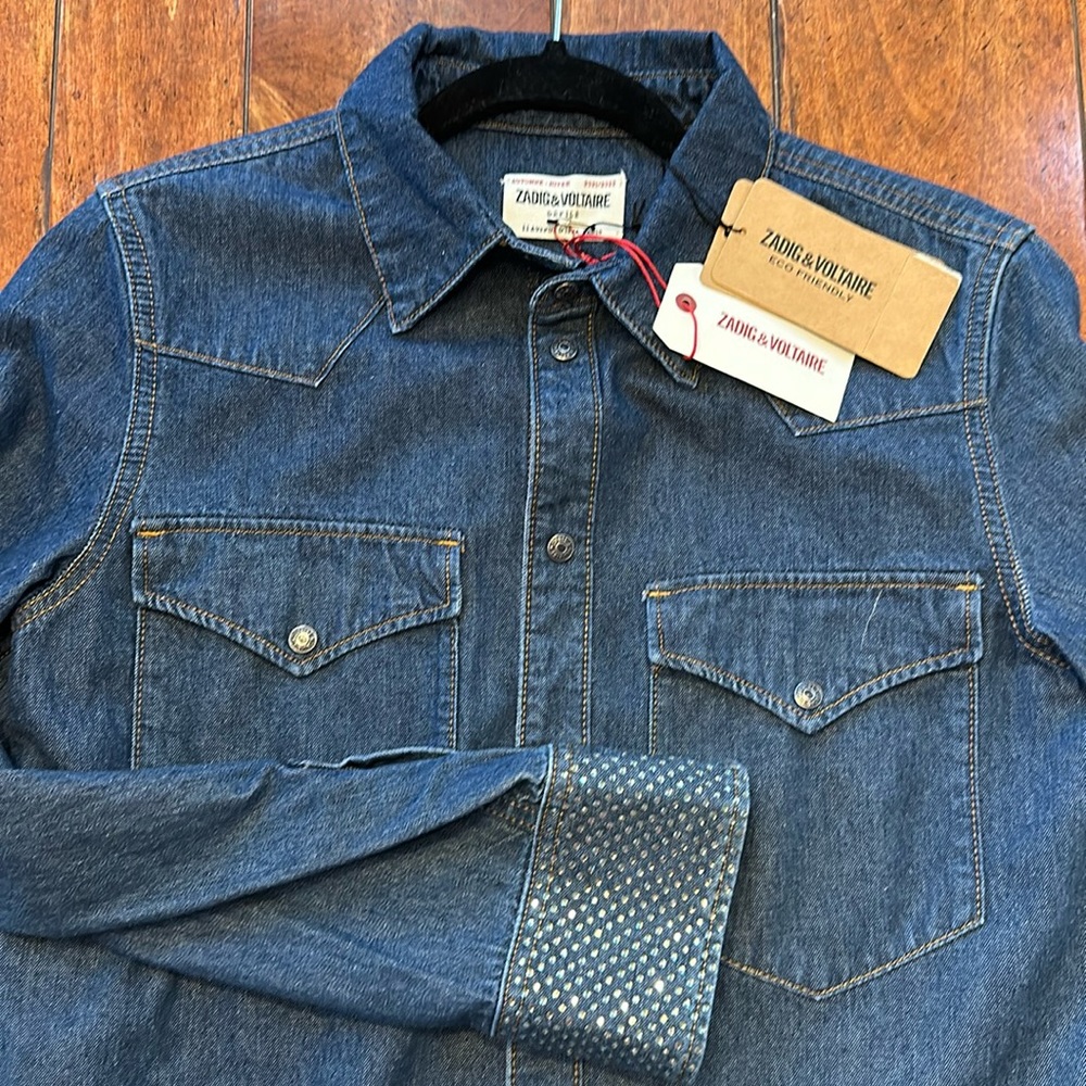 Zadig & Voltaire Denim Shirt Défilé Size 40